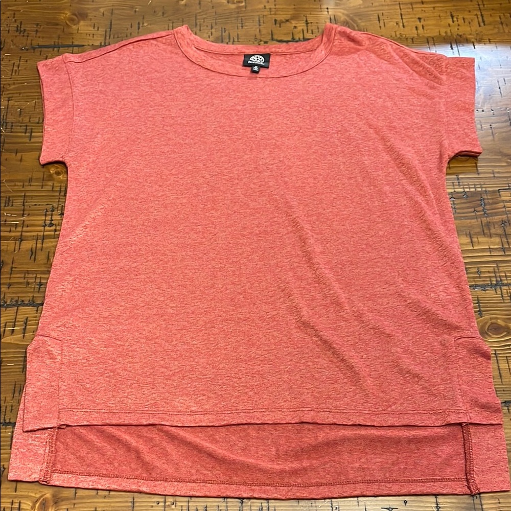 Bobeau Pink Boxy Relaxed Short Sleeve Tee